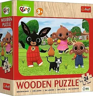 Puzzle 24 drewniane poznaj binga 20261