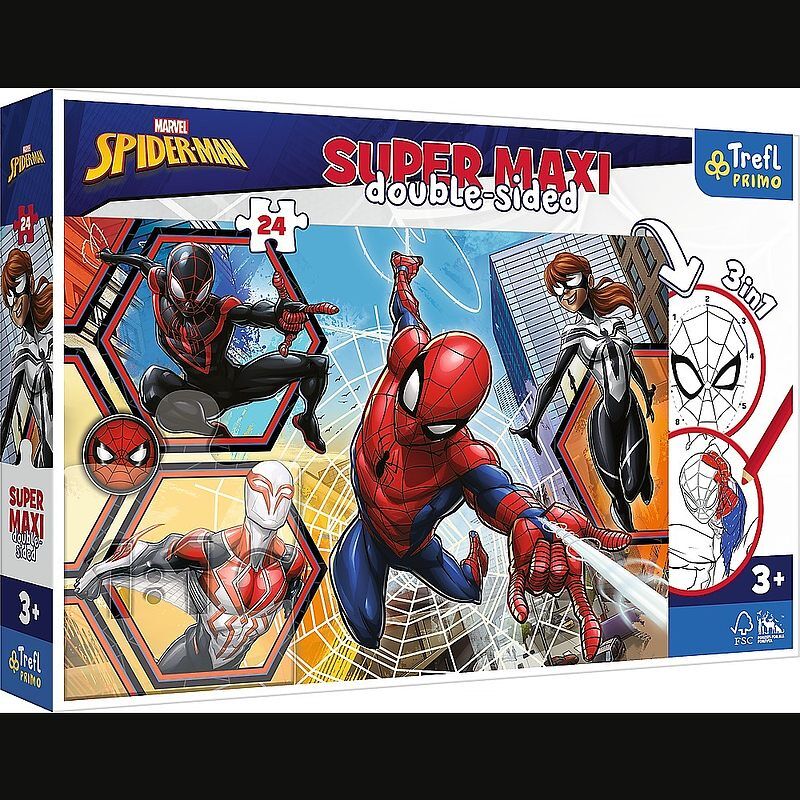 Puzzle 24 super maxi spiderman wyrusza do akcji 41006
