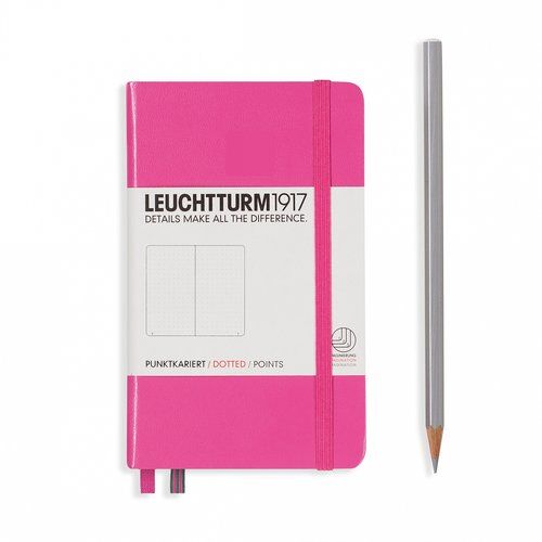 Notes Pocket Leuchtturm1917 w kropki nowy różowy