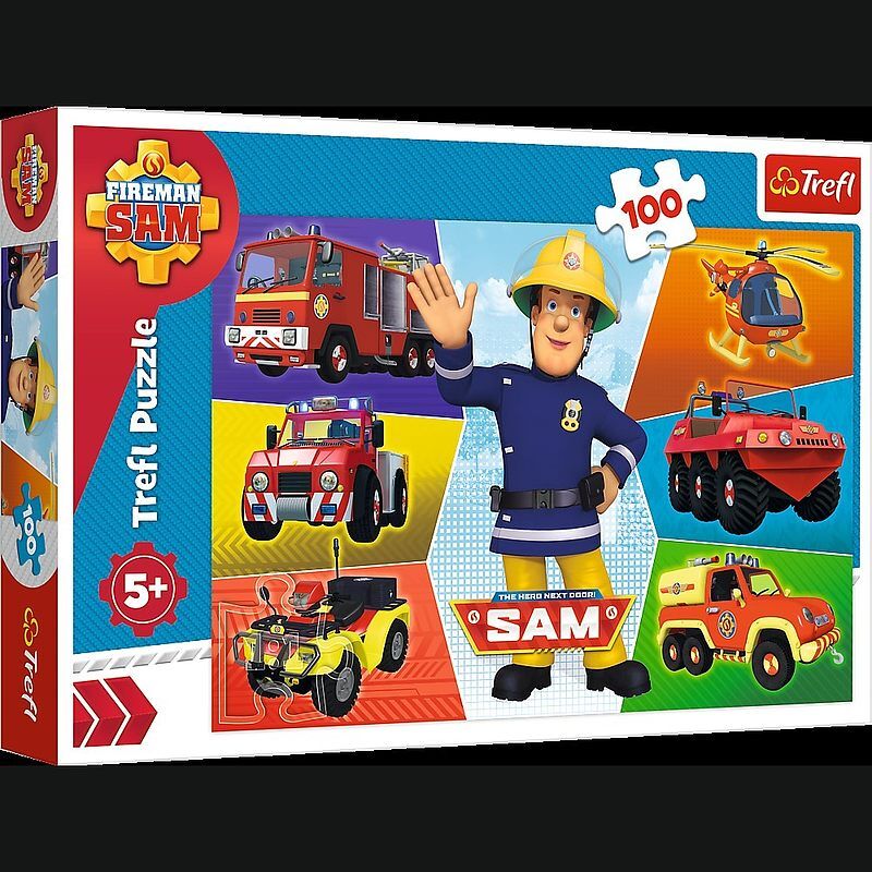 Puzzle 100 pojazdy strażaka sama strażak sam 16354