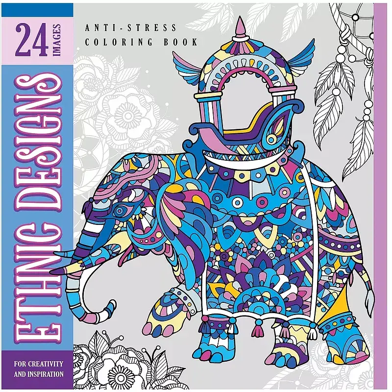 Kolorowanka antystresowa 200x200 12 kartek br ethnic designs