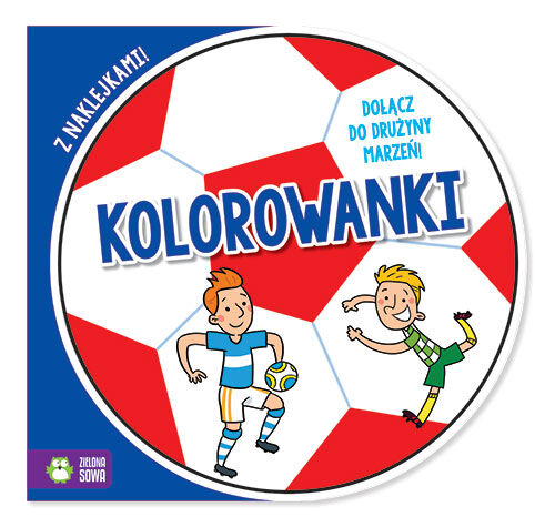 Piłka kolorowanki z naklejkami 2