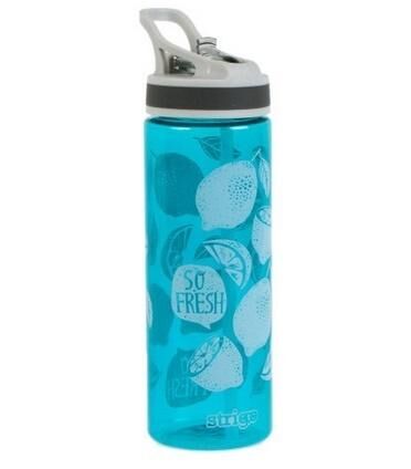 Bidon ze słomką Strigo 600ml - niebieski (SSC081)