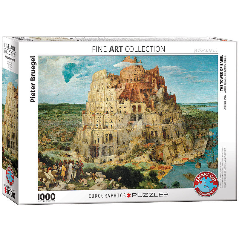 Puzzle 1000 wieża babel, pieter bruegel 6000-0837