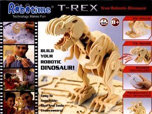Drewniany zdalnie sterowany model do złożenia. T-Rex Robotime