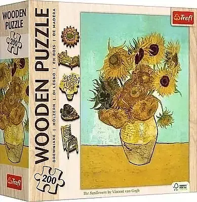 Puzzle Drewniane - Słoneczniki Vincent van Gogh 200