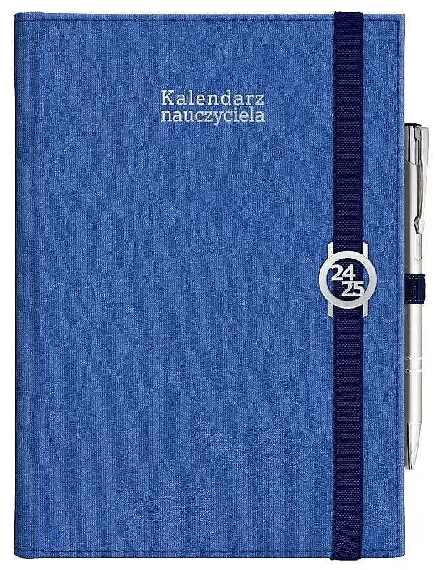 Kalendarz 2024/2025 nauczyciela b5 kraft  z gumką granat