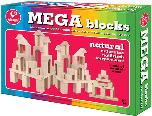 Klocki MEGA naturalne