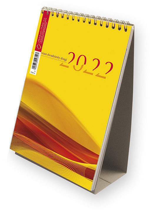 Kalendarz 2022 ze spiralką pionowy