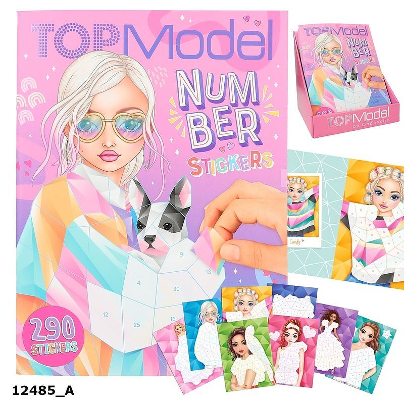 Zestaw z naklejkami number stickers top model 12485a