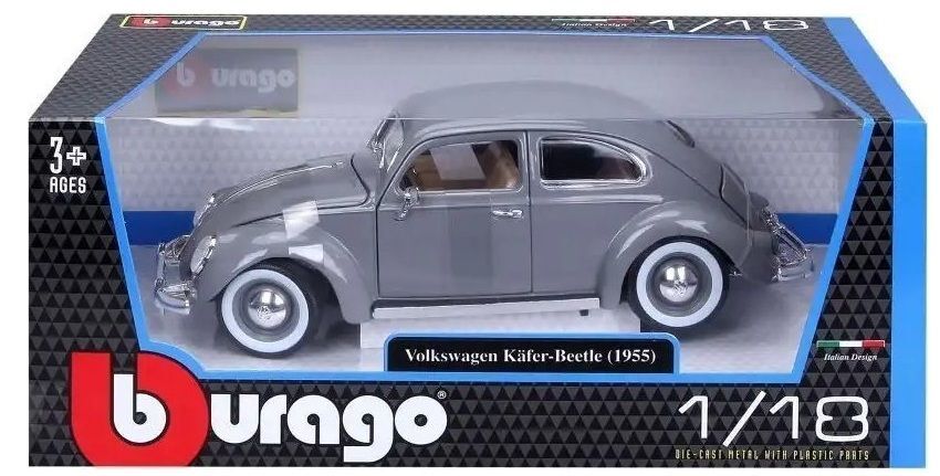 Bburago Model 1:18 Volkswagen Kafer-Beetle 1955 12029