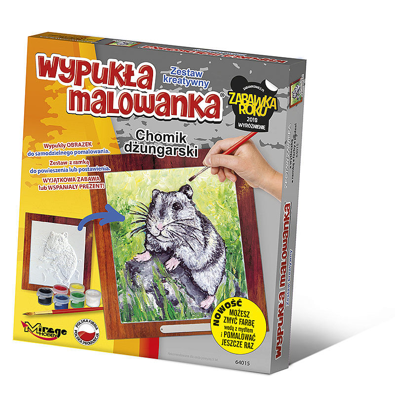 Wypukła malowanka futrzaki chomik dżungalski 64015