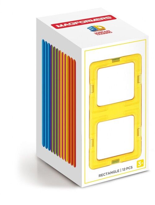 Klocki magnetyczne 3D Magformers Prostokąty 12 elementów