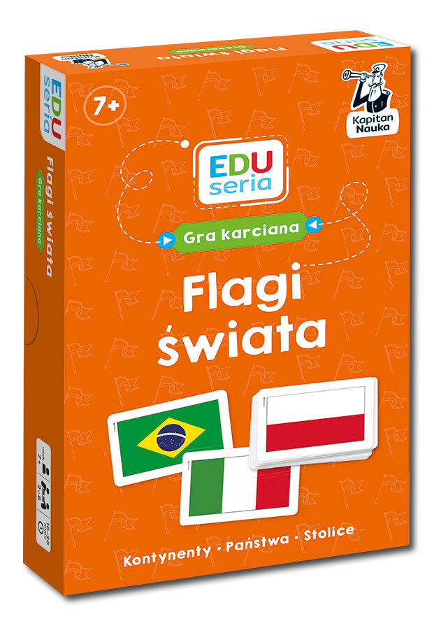EDUseria. Flagi świata. Gra karciana. Kapitan Nauka