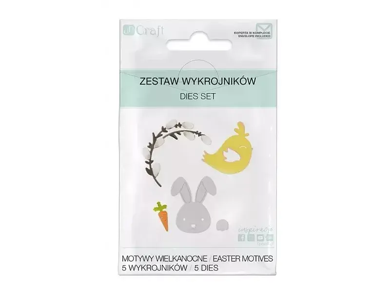 Zestaw wykrojników motywy wielkanocne 5 szt