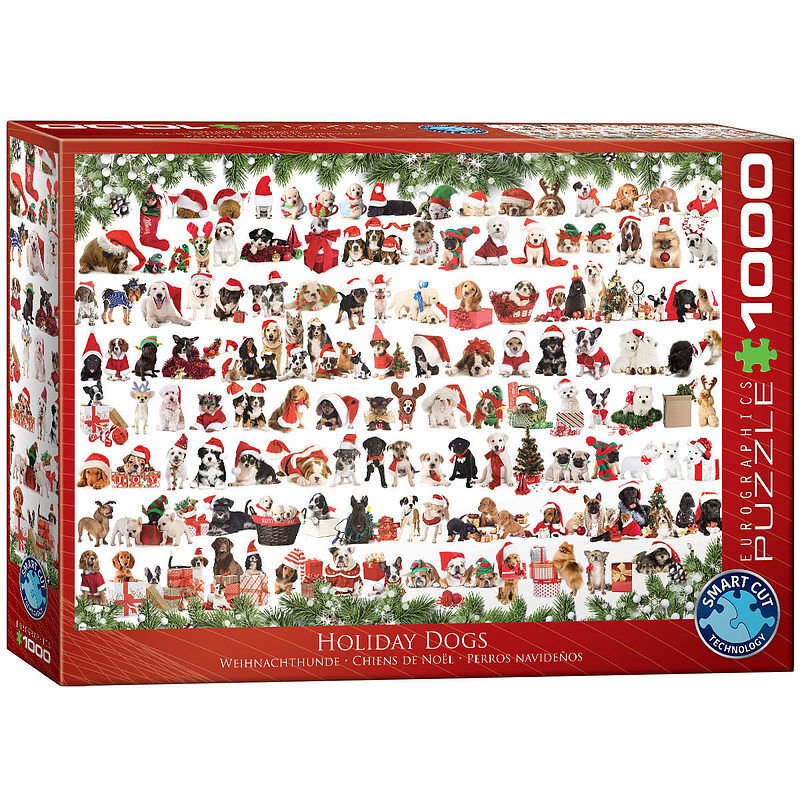 Puzzle 1000 holiday dogs 6000-0939