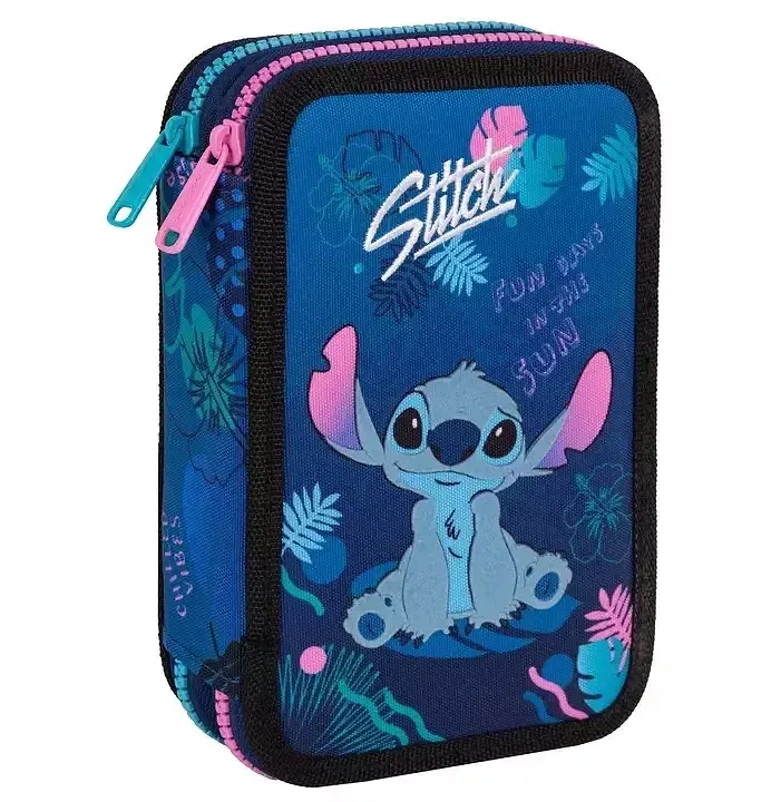 Piórnik 2-komorowy z wyposażeniem disney core jumper 2 stitch