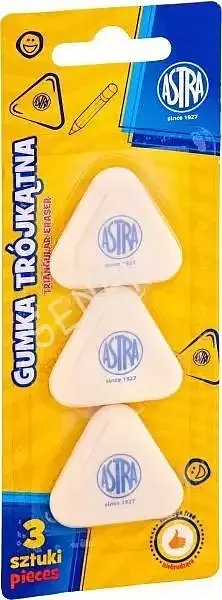 Gumka trójkątna astra 3 szt