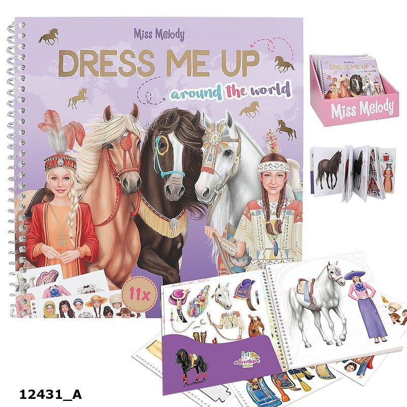 Zestaw dress me up miss melody around the world 12431a
