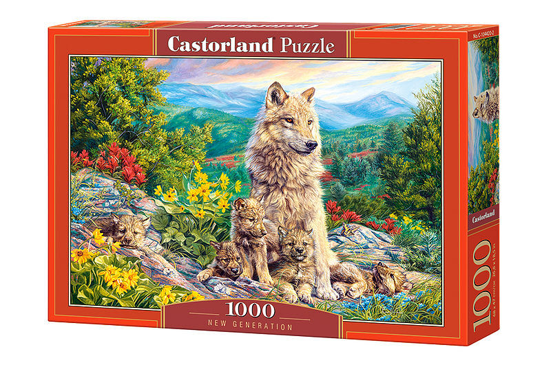 Puzzle 1000 wilki nowe pokolenie