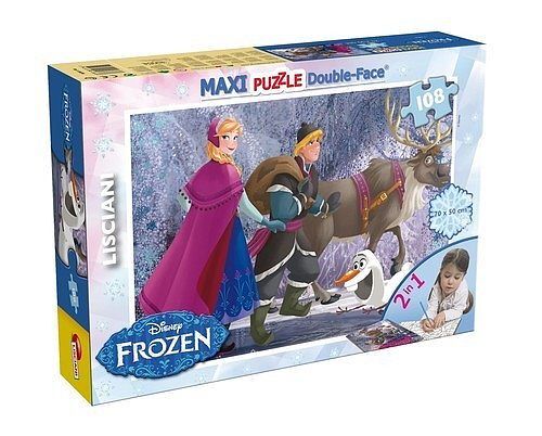 Puzzle dwustronne Maxi 108 el. Kraina Lodu - Na spacerze