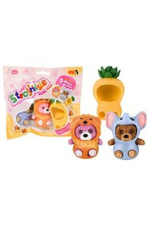 Strojnisie Modne Misie 2 misie + 3 ubranka mix