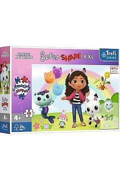 Puzzle 60 xxl super shape xxl weseli przyjaciele gabi 50039