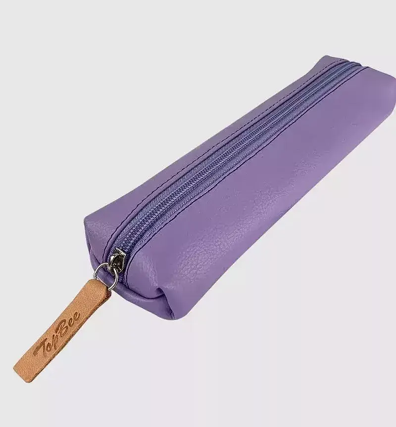 Piórnik jamnik fiolet pastel bb210172