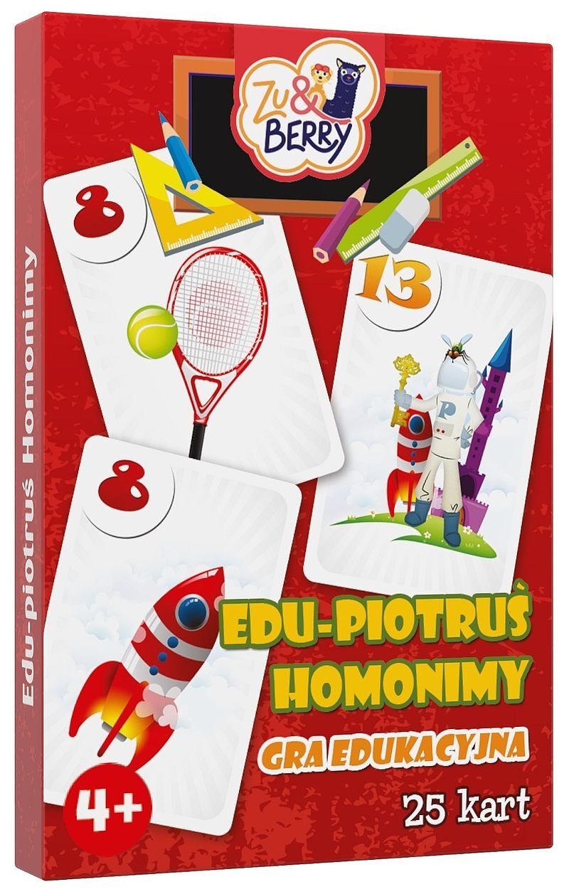 Karty do gry edu piotruś homonimy