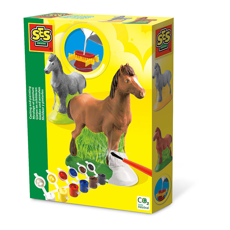 Odlew gipsowy 3d koń