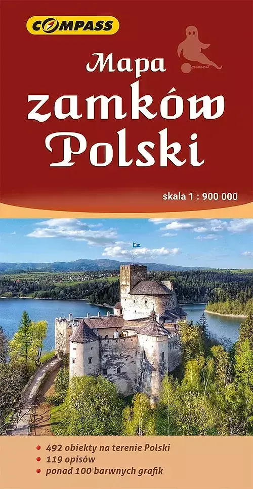 Mapa zamków Polski w skali 1:900 000