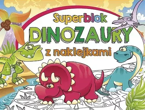 Superblok z naklejkami Dinozaury
