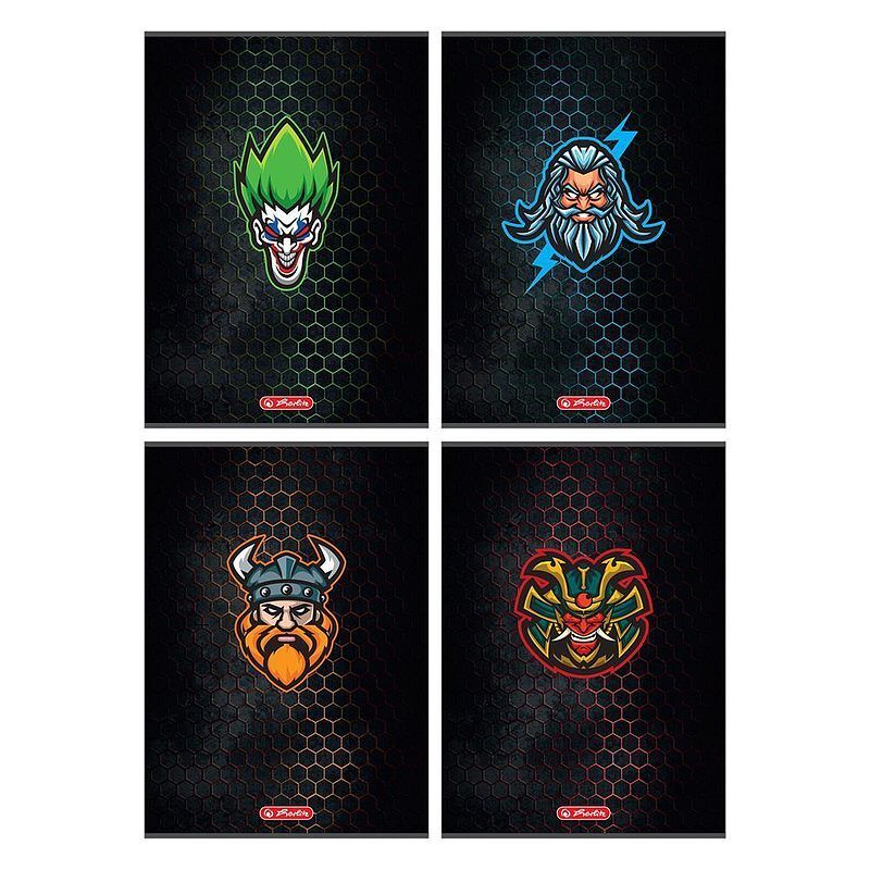 Zeszyt a4 60k kratka herlitz game avatars pakiet 5 sztuk