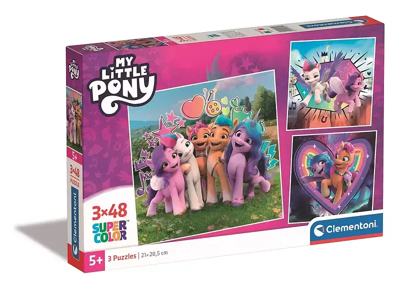 Puzzle 3 x 48 super kolor my little pony 25322