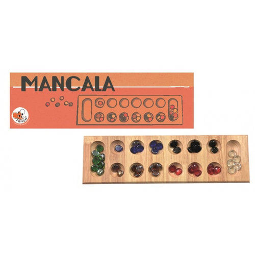 Mancala drewniana gra strategiczna i logiczna