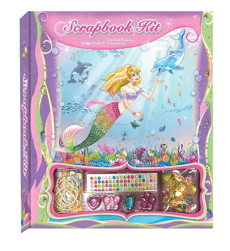 Zestaw do dekorowania scrapbook syrenka