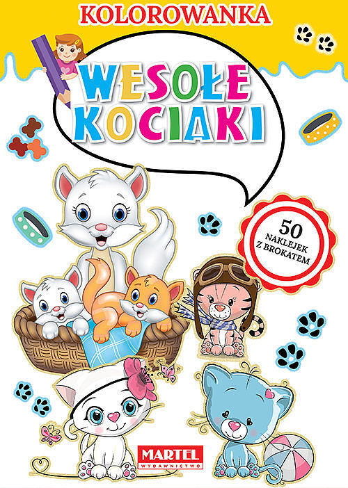 Kolorowanka Wesołe kociaki