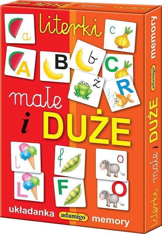 Gra memory literki małe i duże