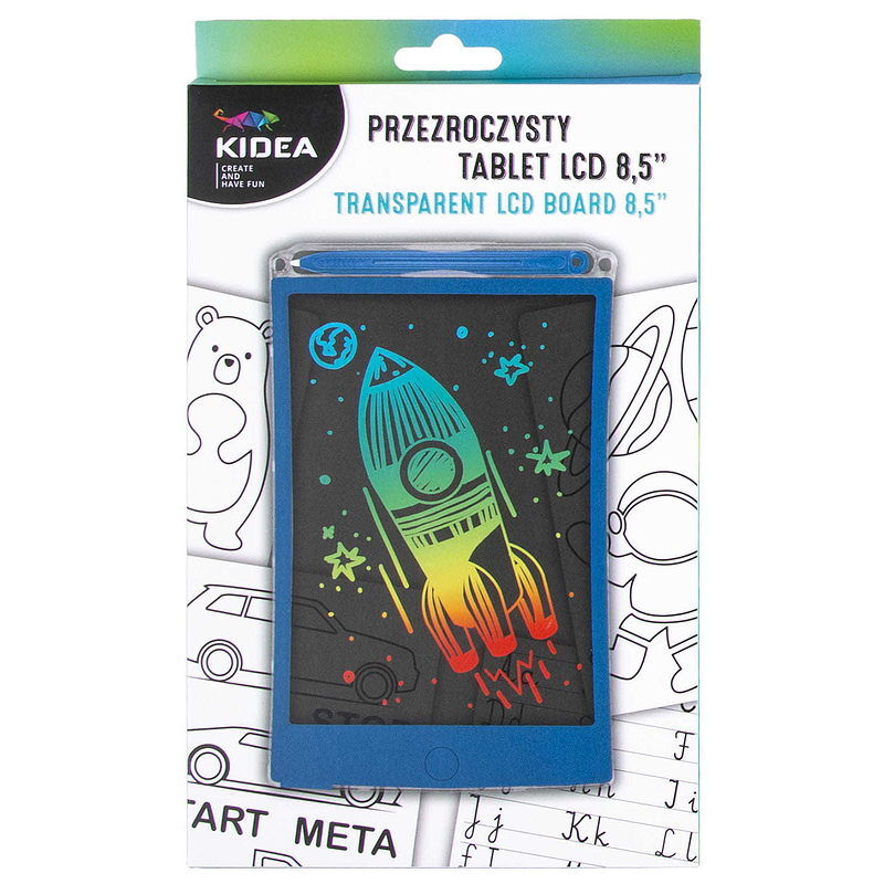 Przezroczysty tablet kidea lcd b