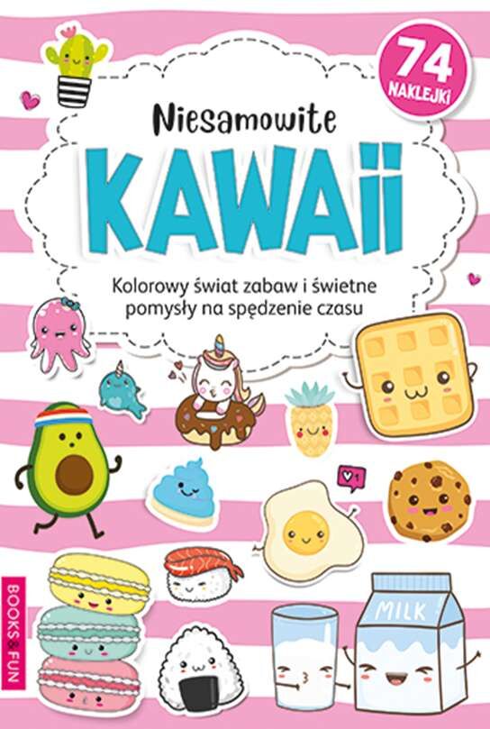 Niesamowite kawaii. Kolorowanka