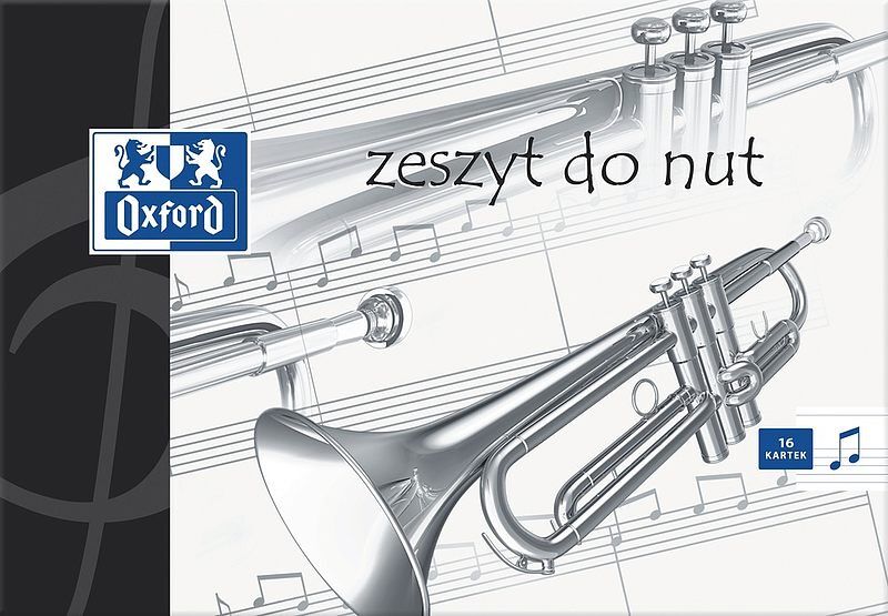 Zeszyt do nut a5 16k oxford pakiet 10 sztuk