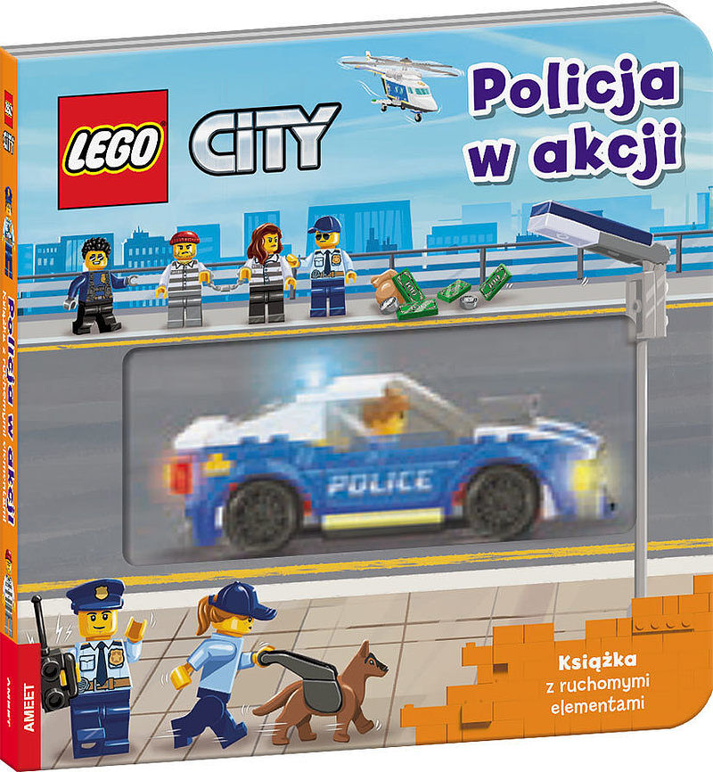 Lego city policja w akcji książka z ruchomymi elementami pps-6004