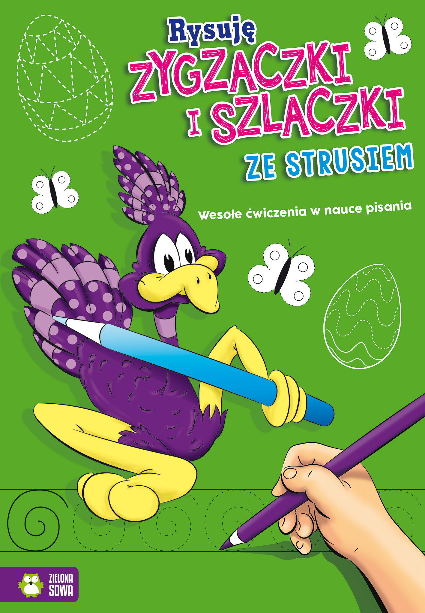 Rysuję zygzaczki i szlaczki ze strusiem