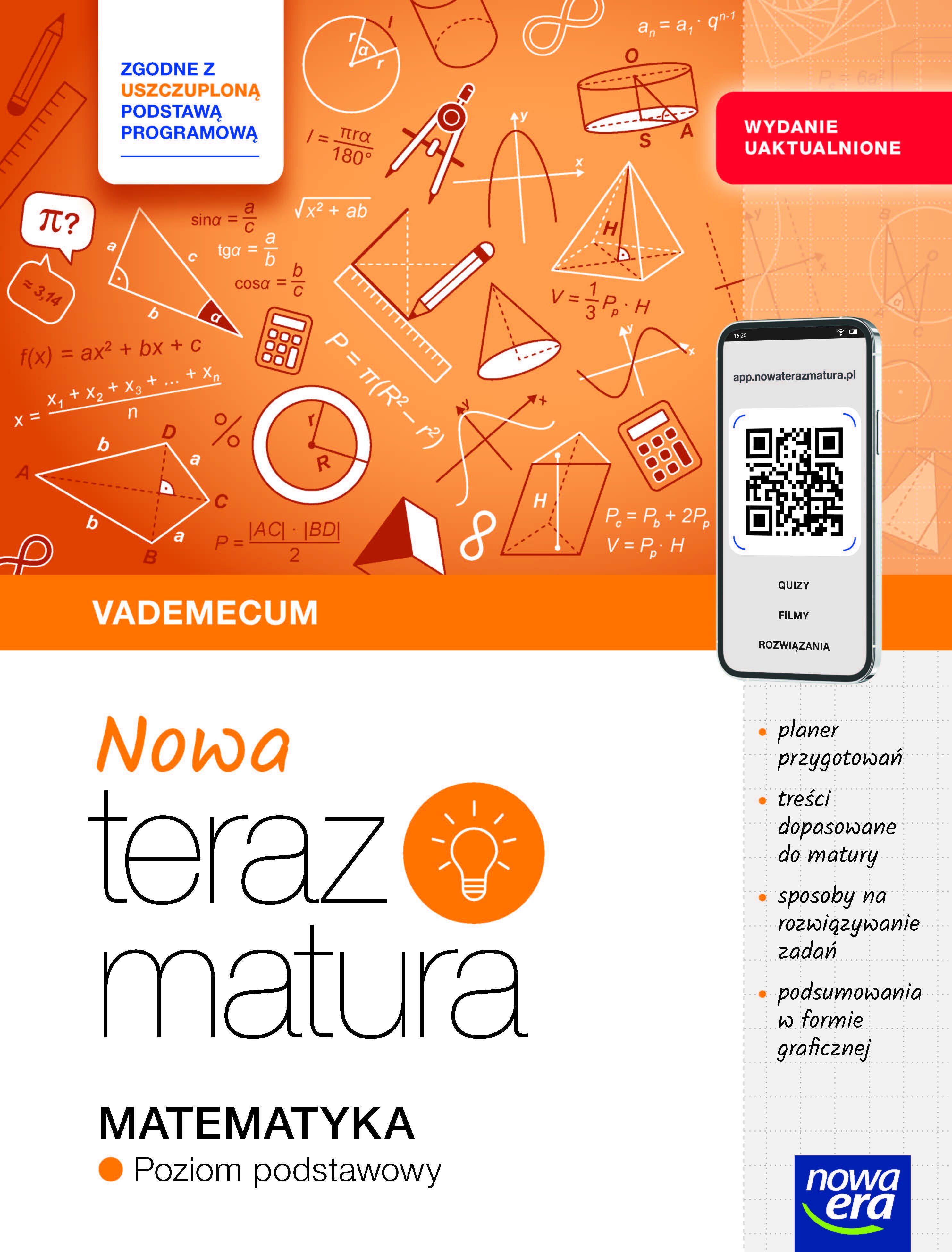 Teraz matura 2025/2026 Matematyka Vademecum zakres podstawowy