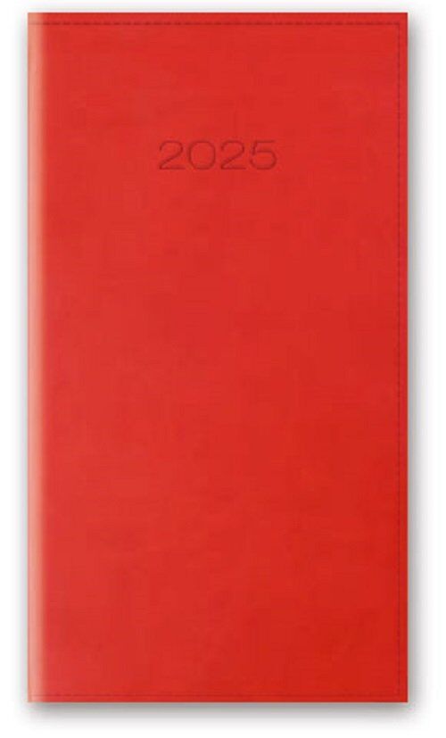 Kalendarz 2025 A6 tygodniowy vivella czerwony