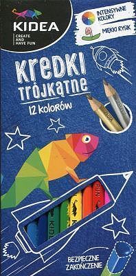 Kredki trójkątne Kidea 12 kolorów