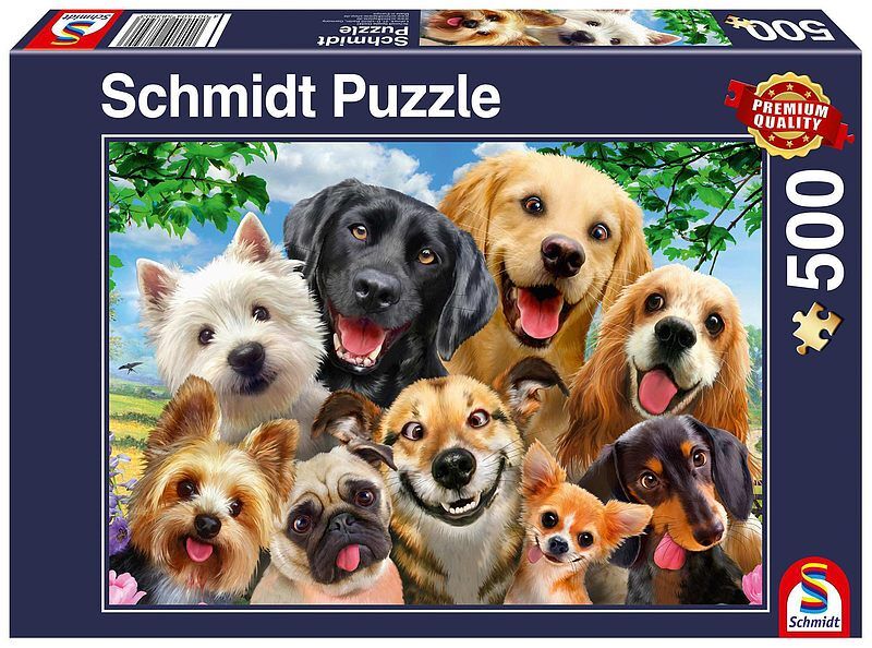 Puzzle 500 pq psy robią selfie