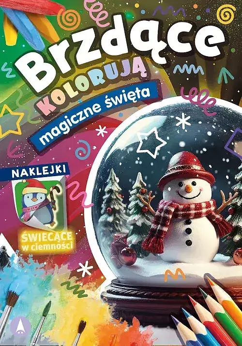 Brzdące kolorują Magiczne święta (naklejki świecące w ciemności)