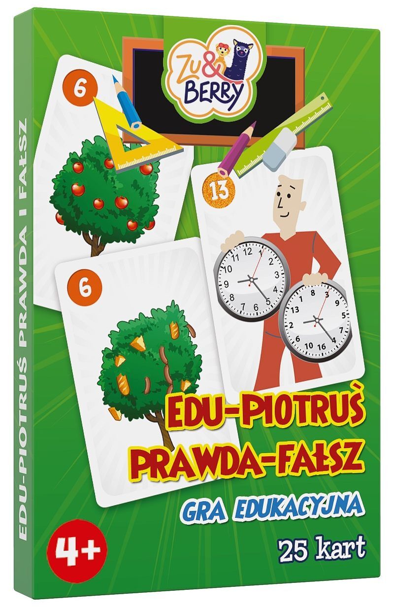 Karty do gry edu piotruś prawda i fałsz