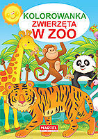 Zwierzęta w zoo. Kolorowanka
